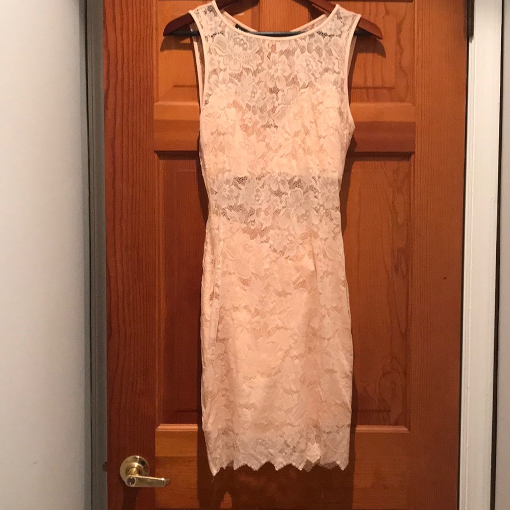 Bebe blush pink cocktail dress